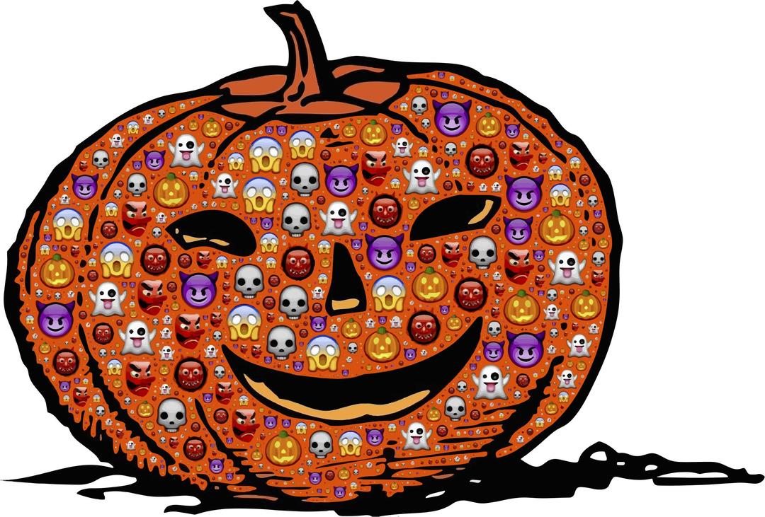 Colorful Halloween Pumpkin png transparent
