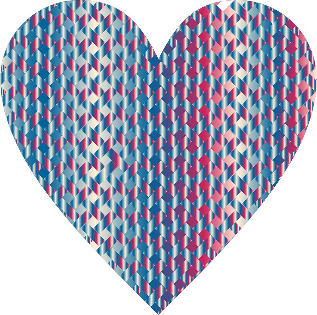 Colorful Heart Lattice Weave 7 png transparent