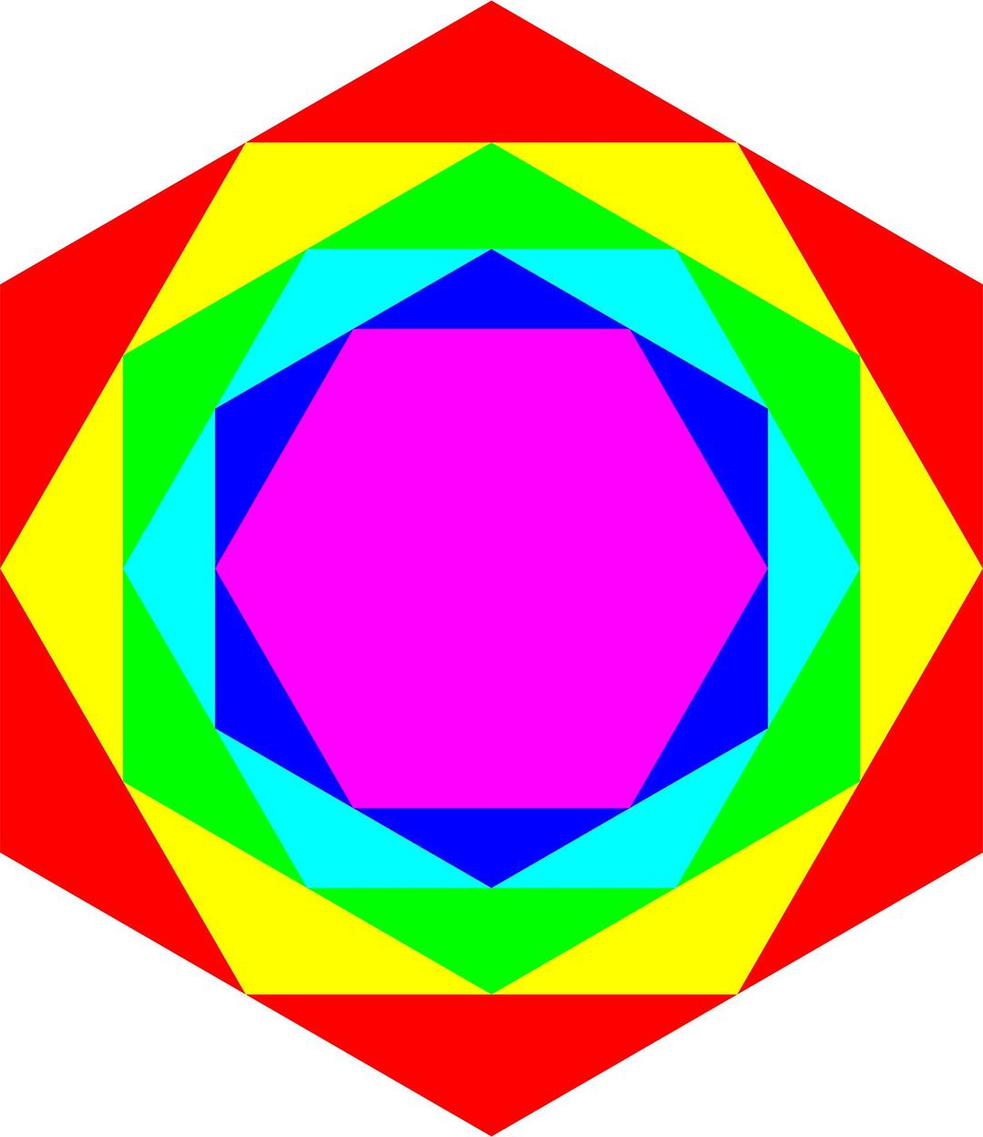 Colorful Hexagons 2-18-2016 png transparent