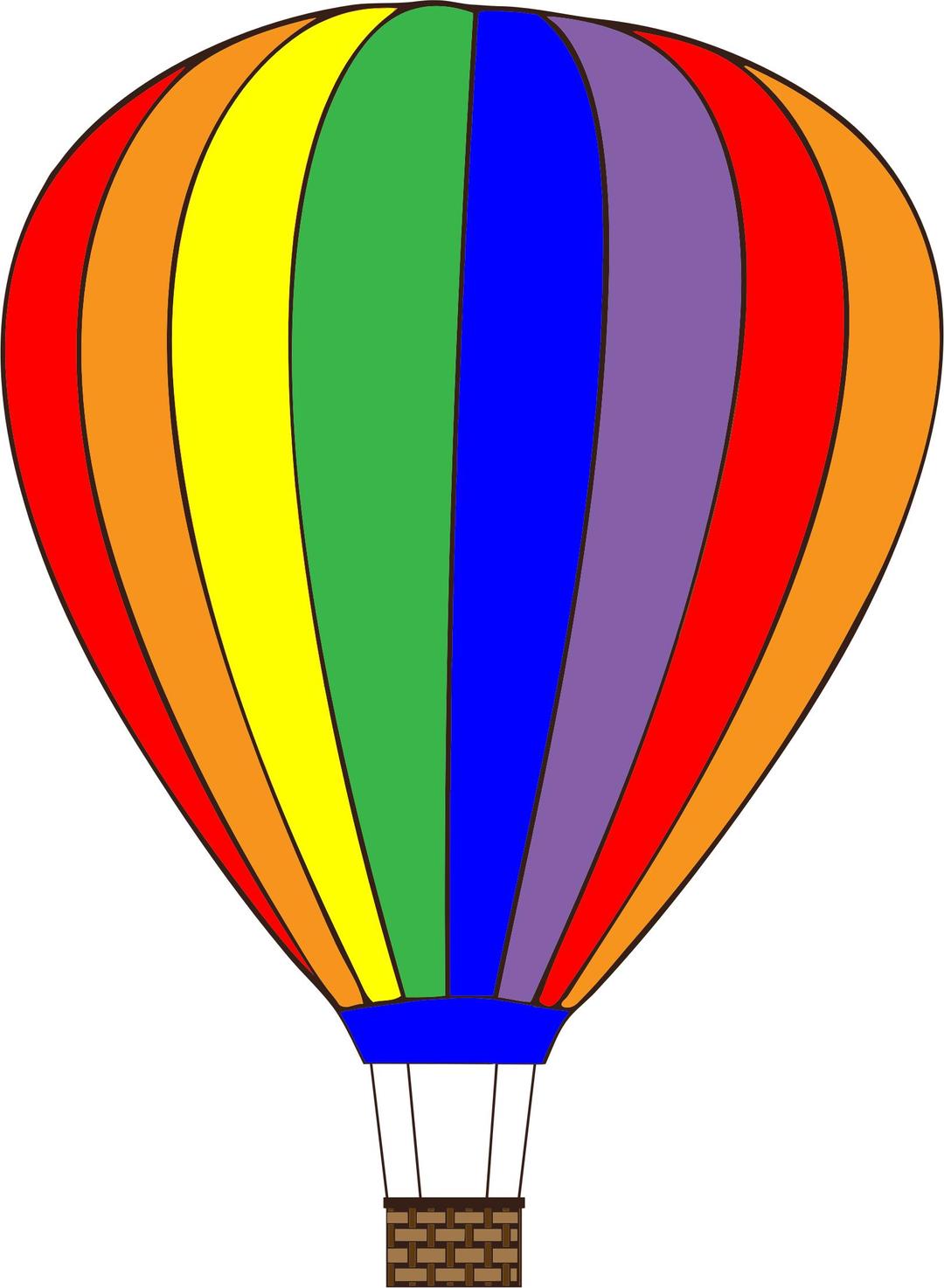 Colorful Hot Air Balloon png transparent