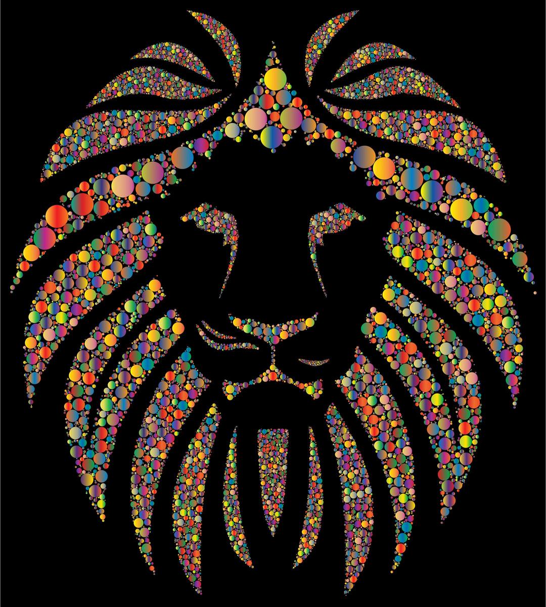 Colorful Lion Circles png transparent