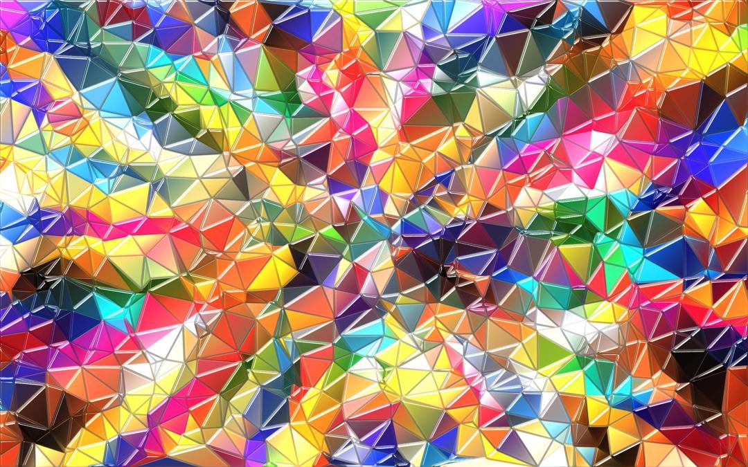 Colorful Low Poly Wallpaper Enhanced png transparent