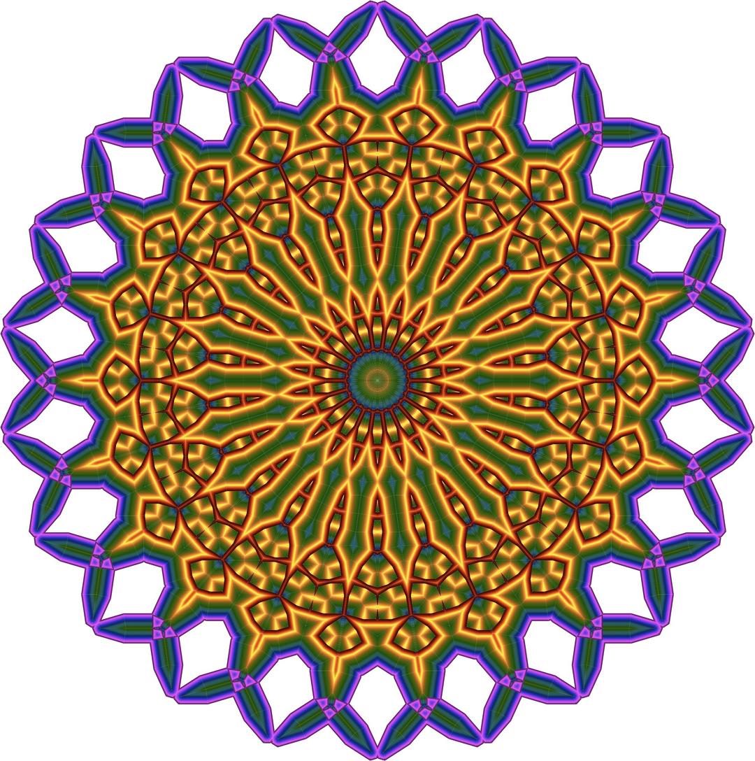 Colorful Mandala png transparent