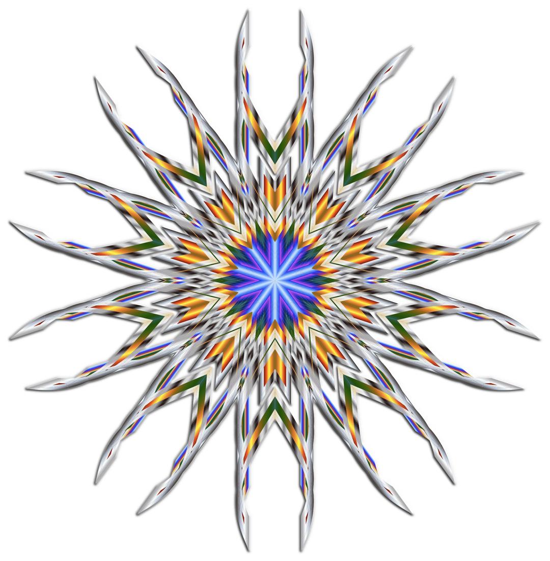 Colorful Mandala 2 W/ Shading png transparent