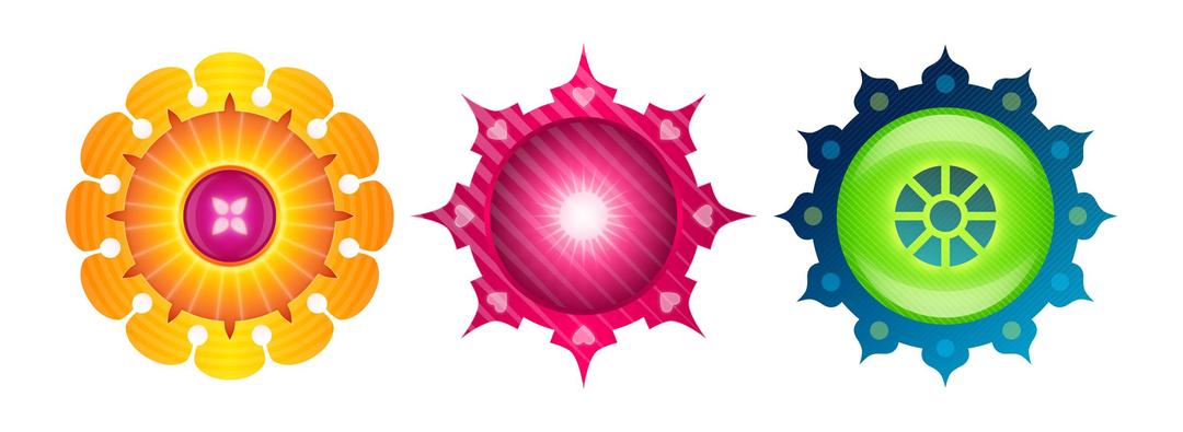 Colorful Orbs png transparent