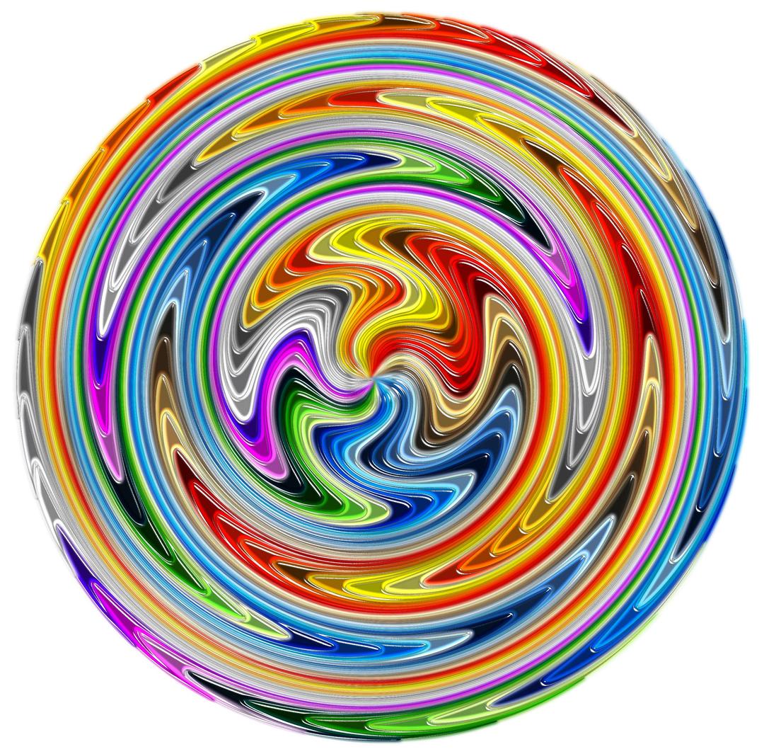 Colorful Paint Swirls png transparent