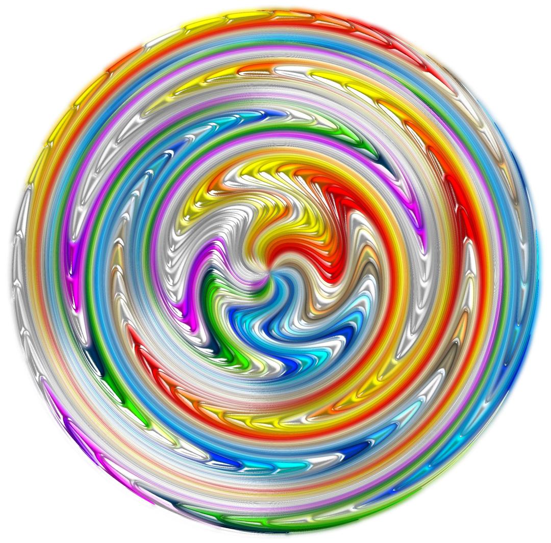 Colorful Paint Swirls Variation 2 png transparent