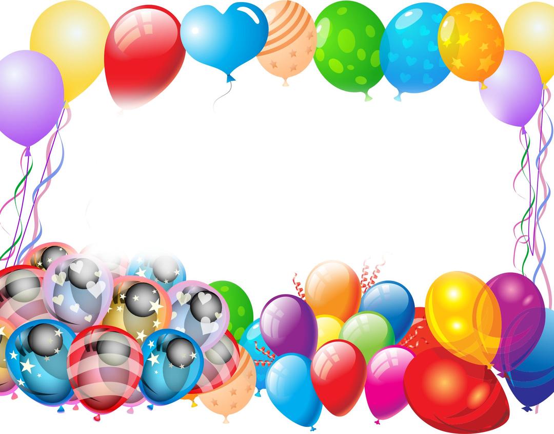Colorful Party Balloons png transparent