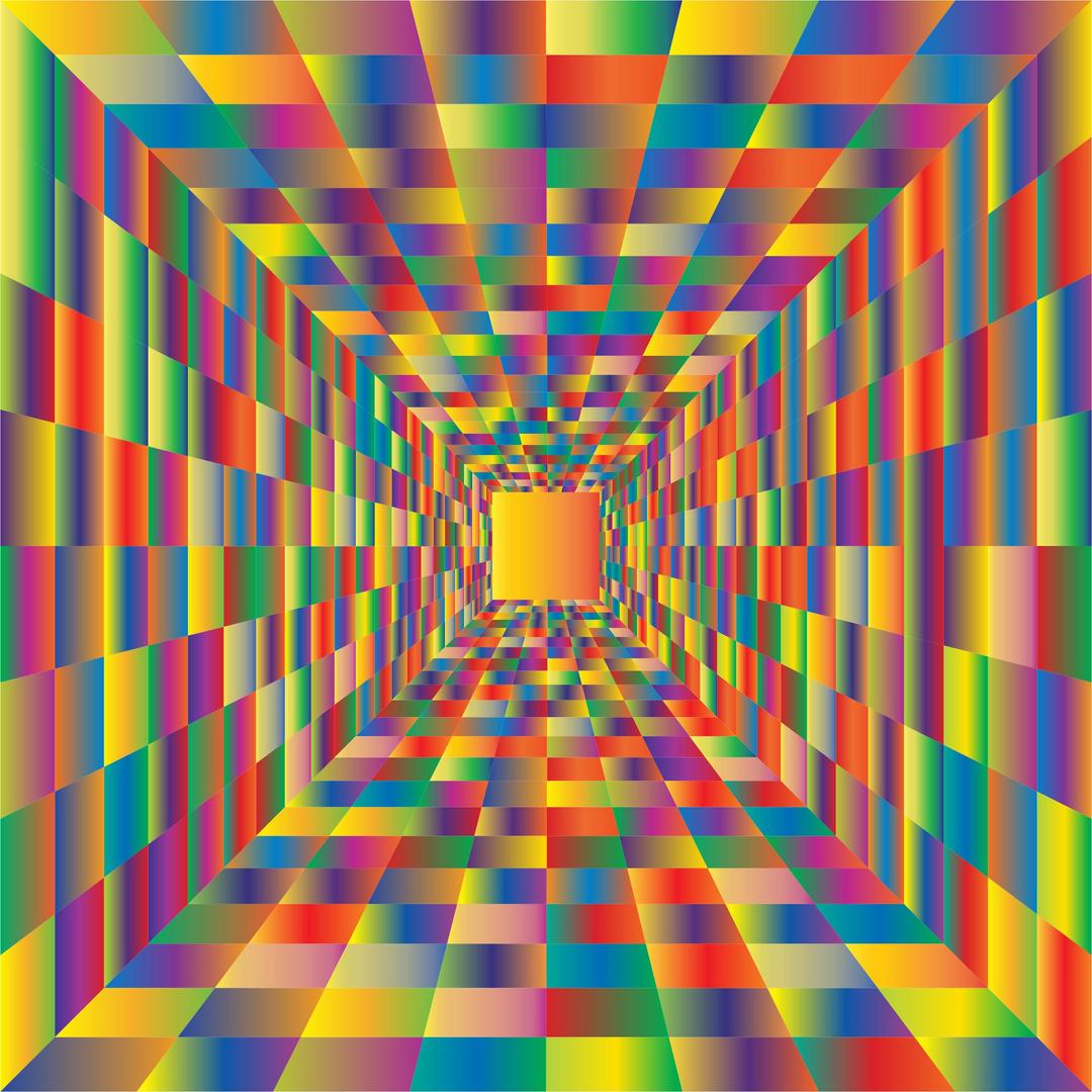 Colorful Perspective Grid 3 png transparent