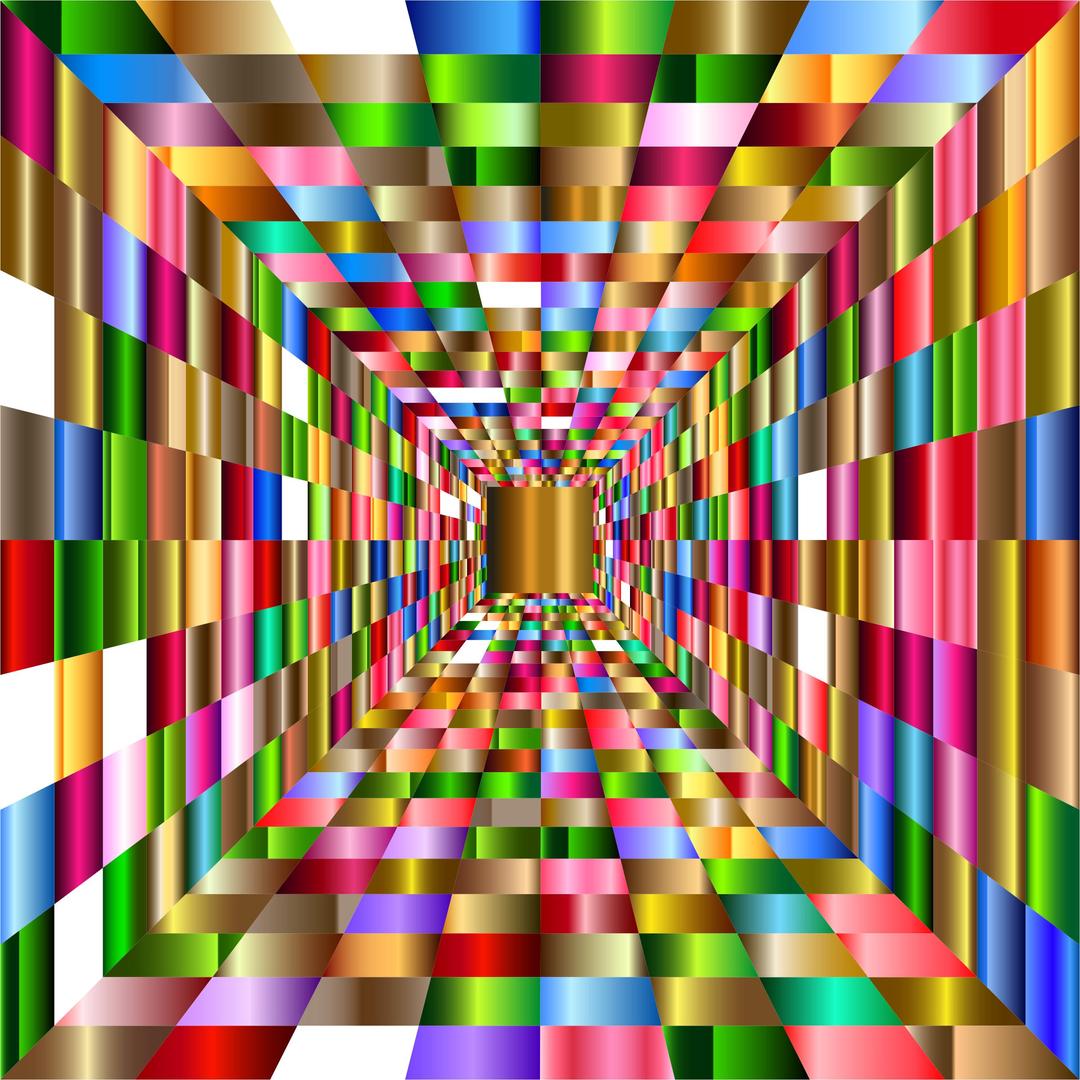 Colorful Perspective Grid 4 png transparent