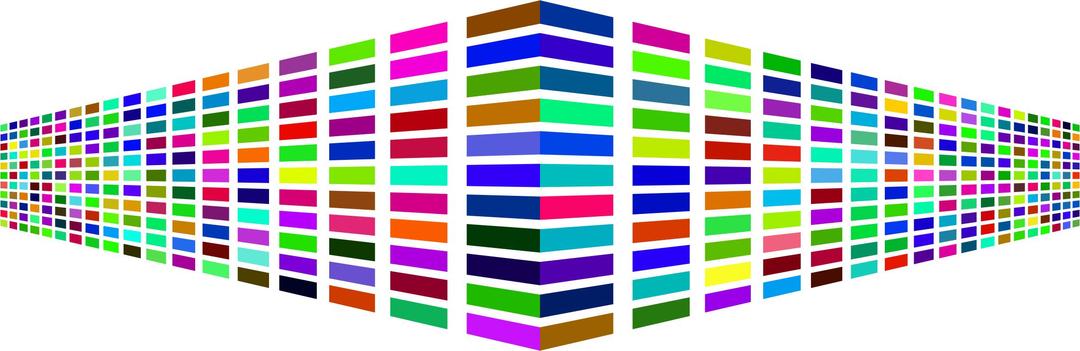 Colorful Perspective Squares png transparent