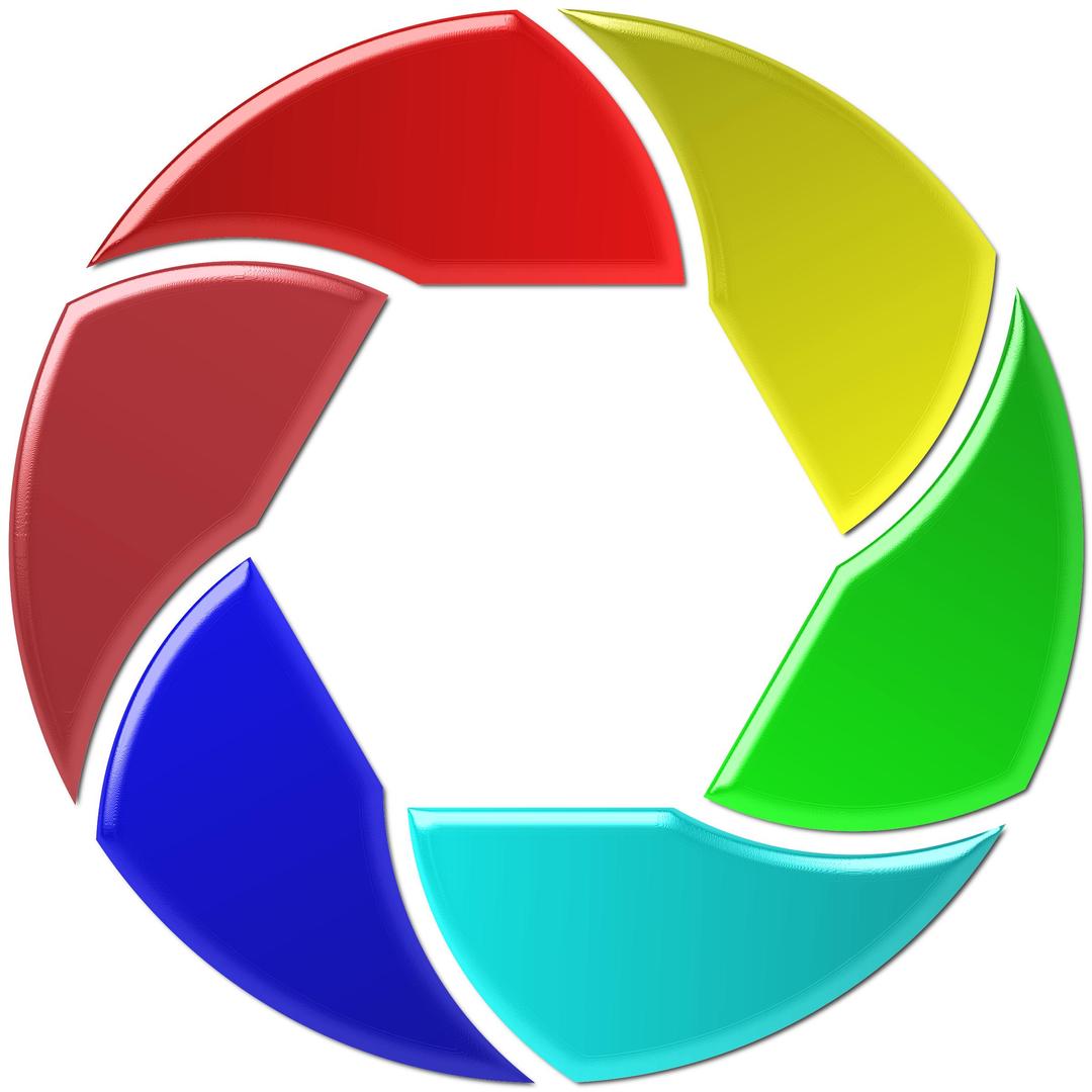 Colorful Shutter Icon Enhanced 2 png transparent