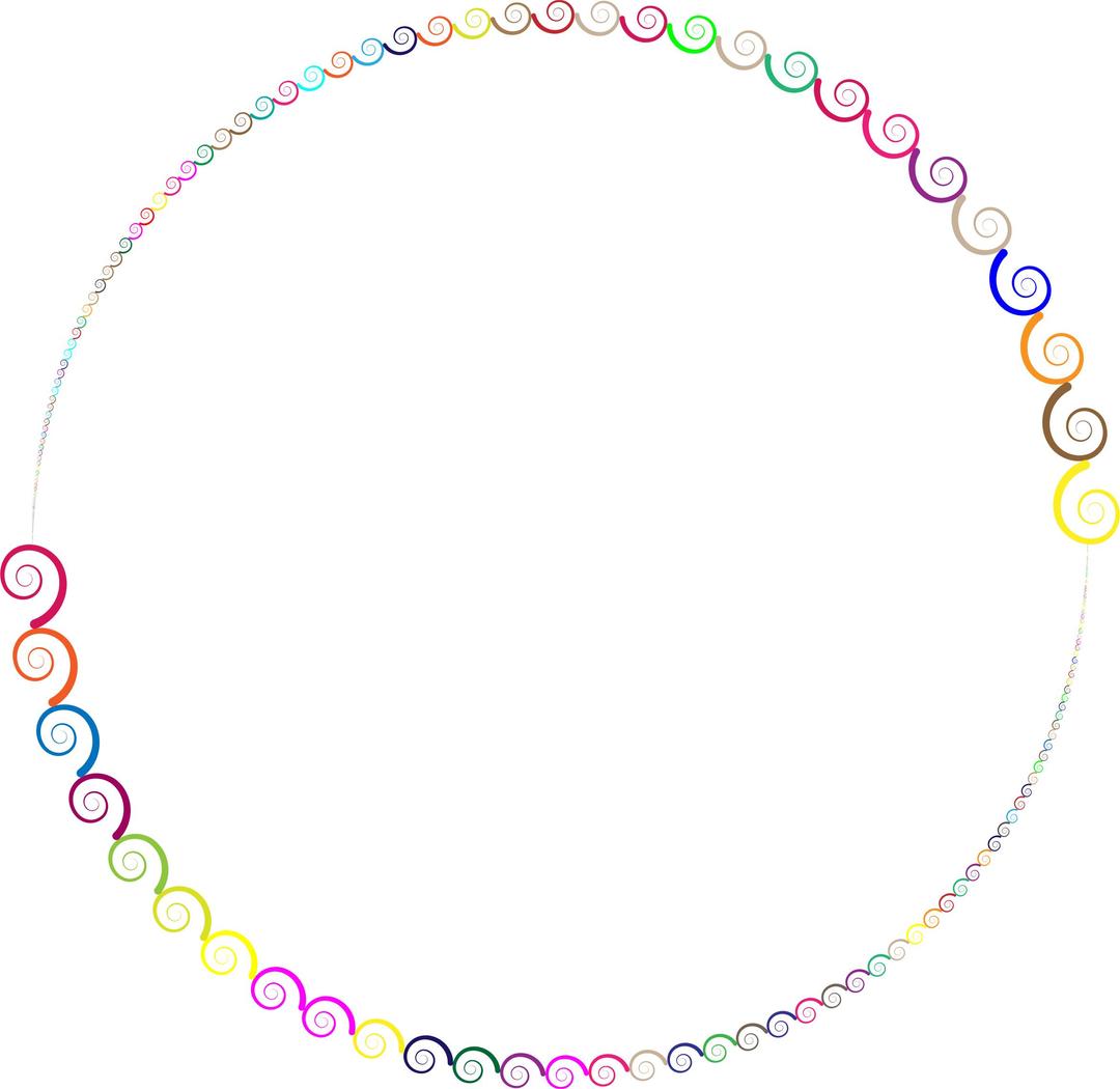 Colorful Spirals Circle png transparent