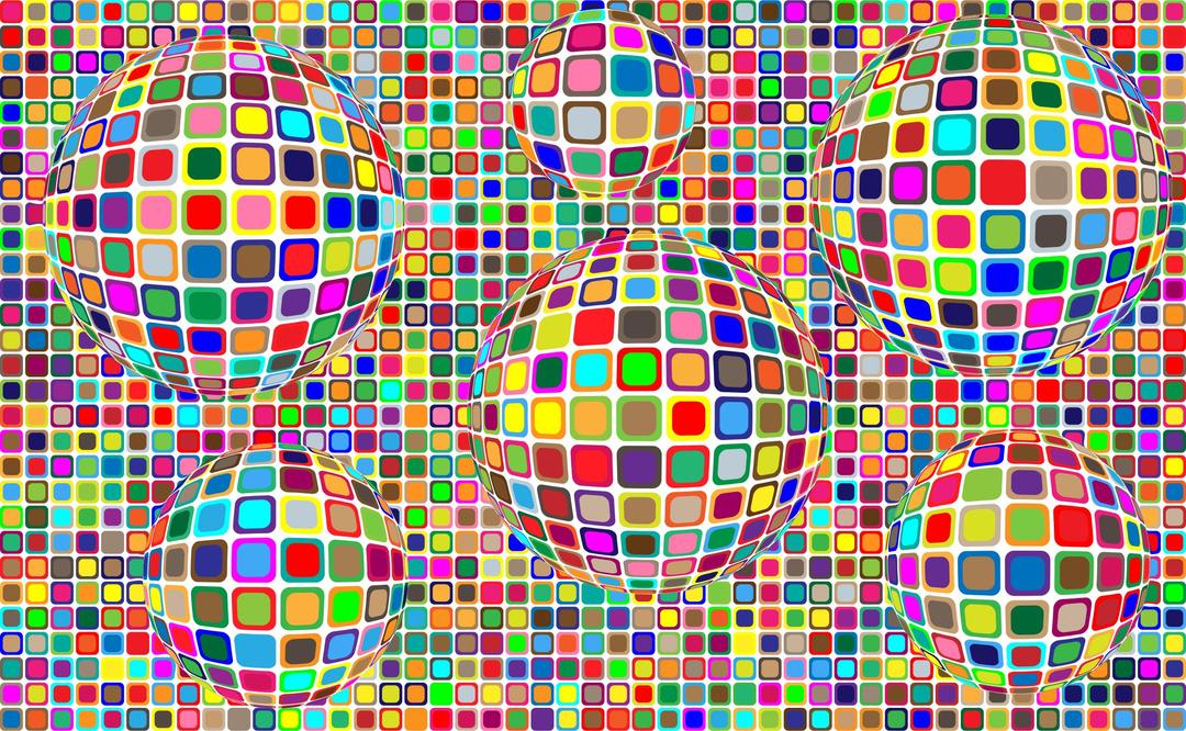 Colorful Squares Background Variation 2 png transparent