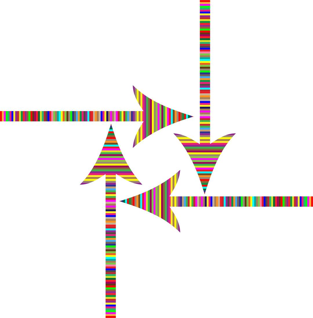 Colorful Striped Arrows png transparent