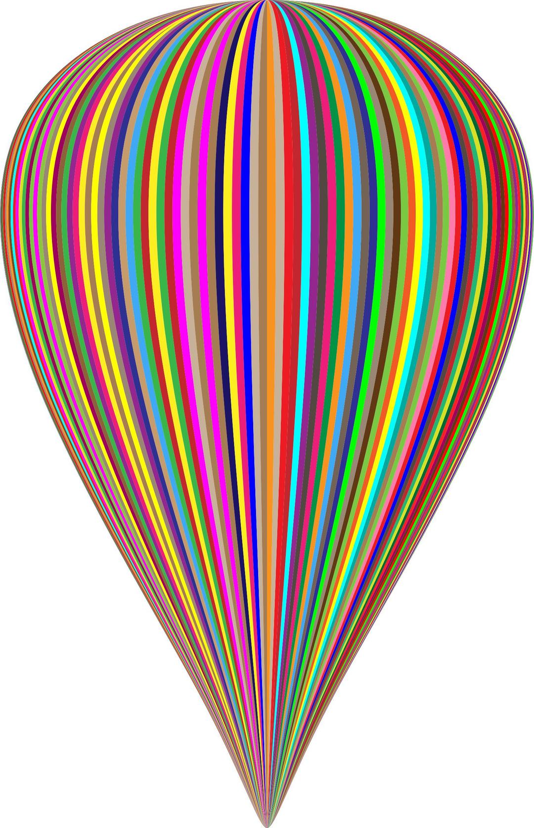 Colorful Striped Balloon png transparent