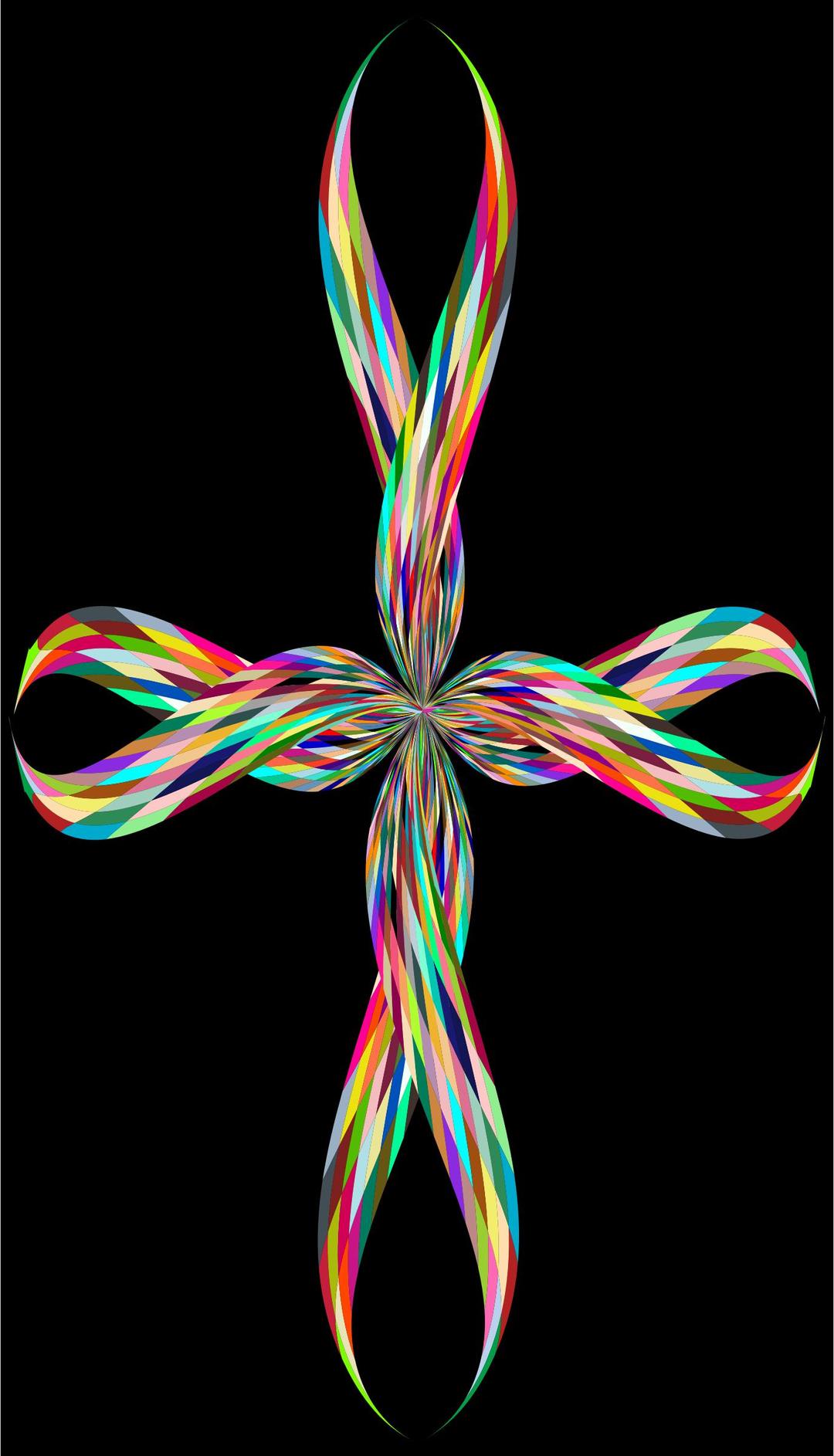 Colorful Stylized Cross png transparent