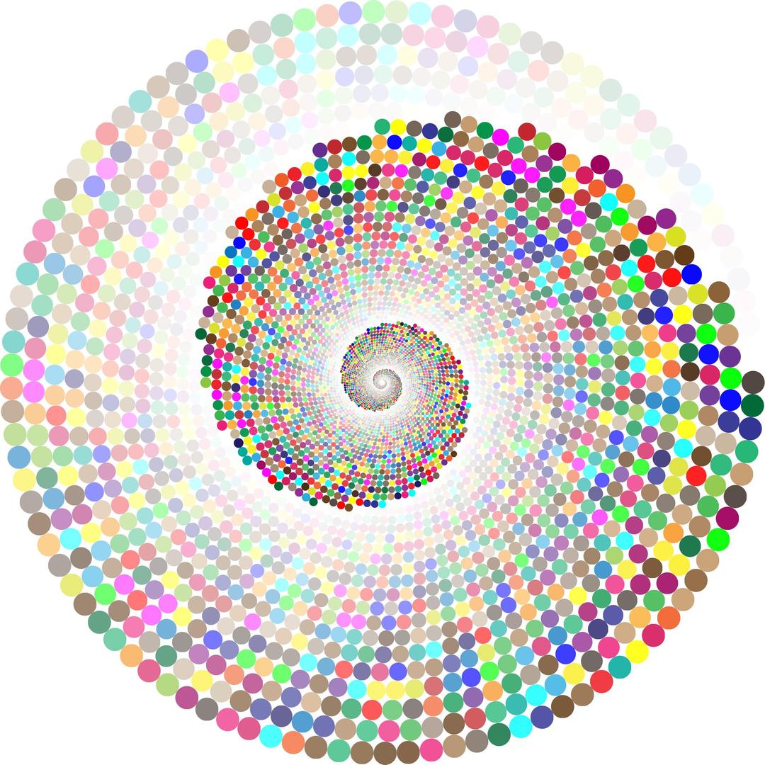 Colorful Swirling Circles Vortex 2 png transparent