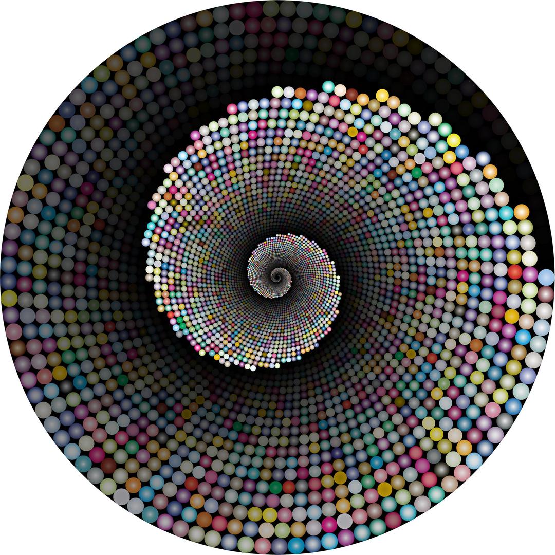 Colorful Swirling Circles Vortex 4 With Background png transparent