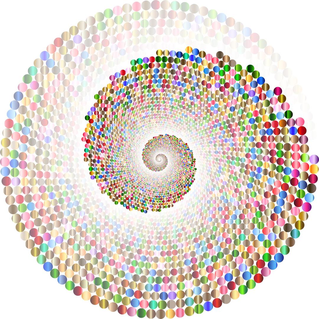 Colorful Swirling Circles Vortex png transparent