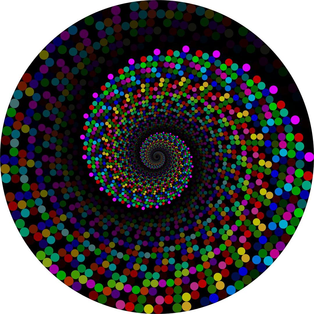 Colorful Swirling Circles Vortex With Background png transparent
