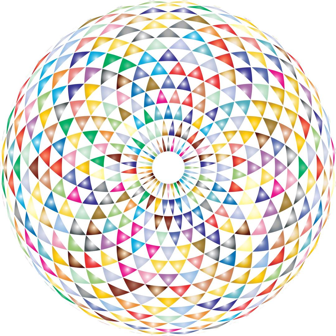 Colorful Toroid Mandala 3 png transparent