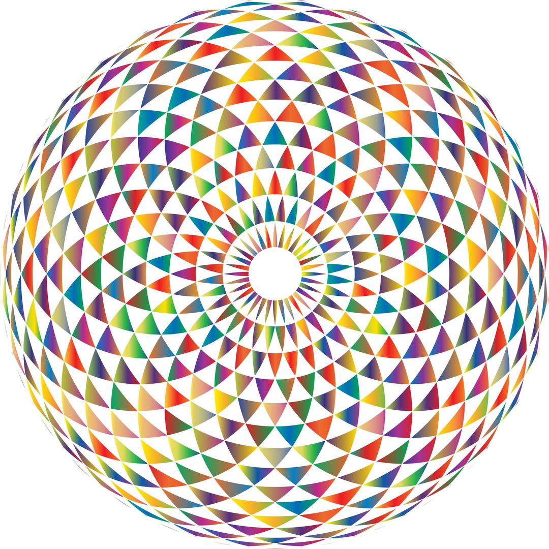 Colorful Toroid Mandala 4 png transparent