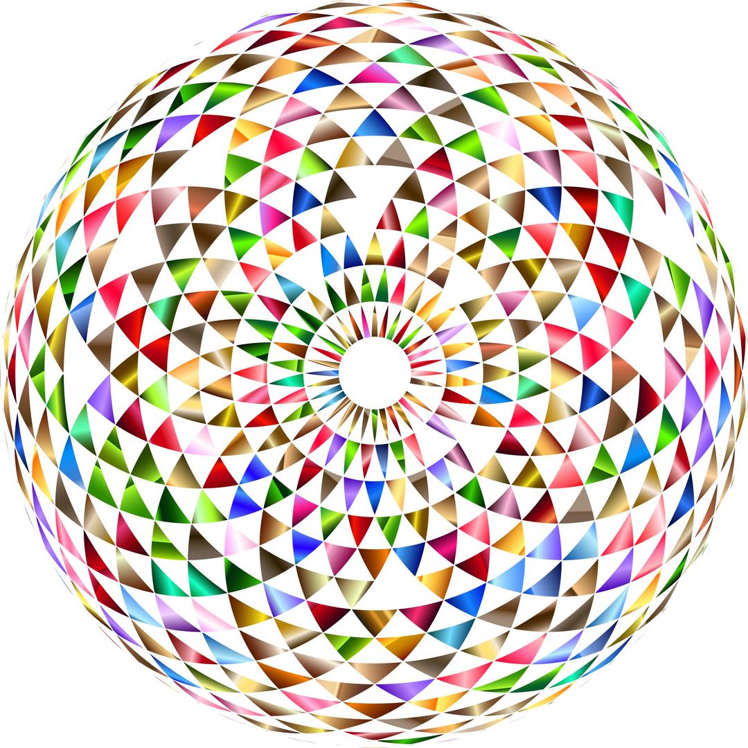 Colorful Toroid Mandala 5 png transparent