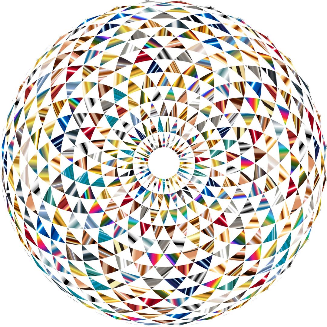 Colorful Toroid Mandala 6 png transparent