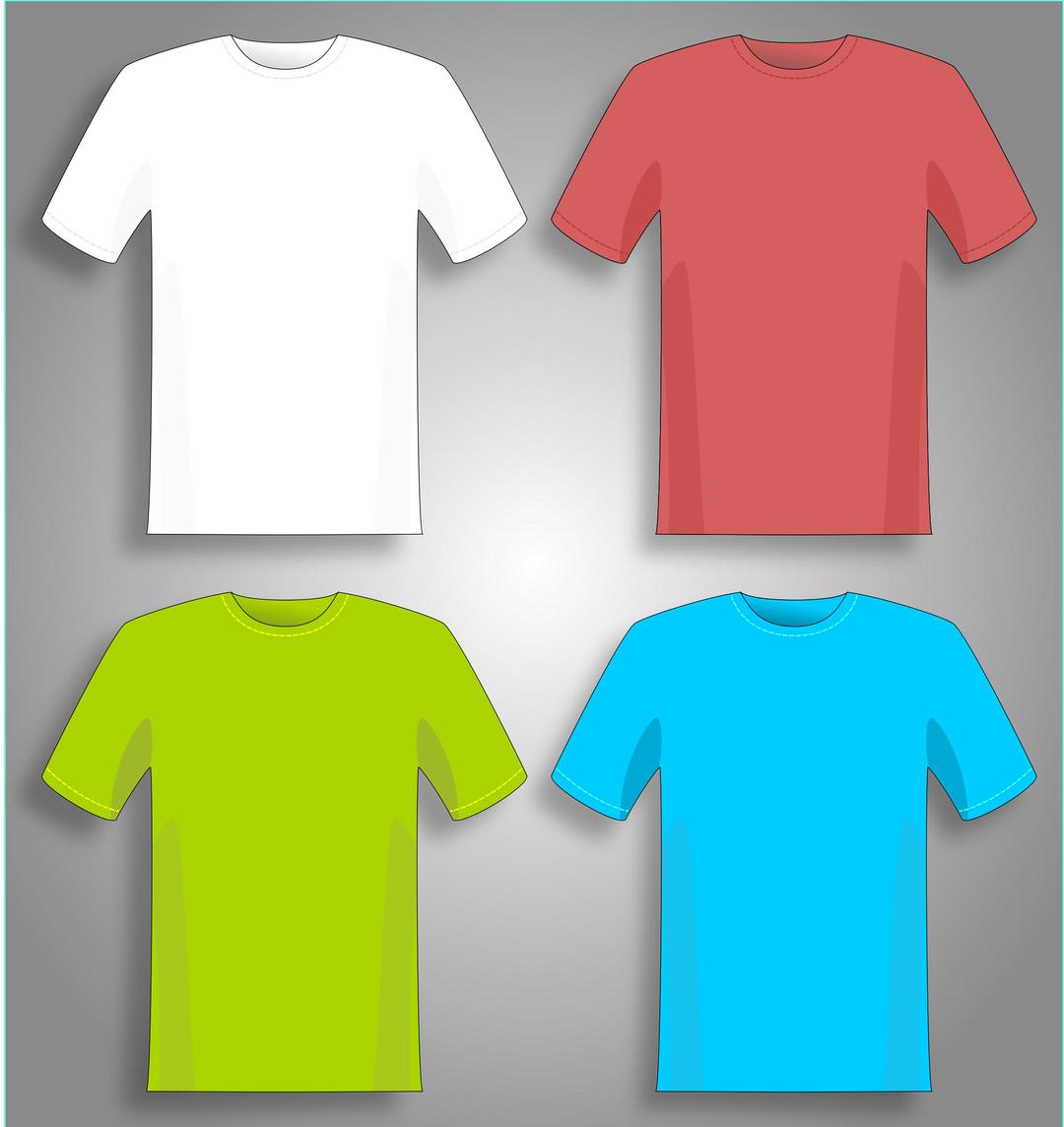 Colorful T-shirts png transparent