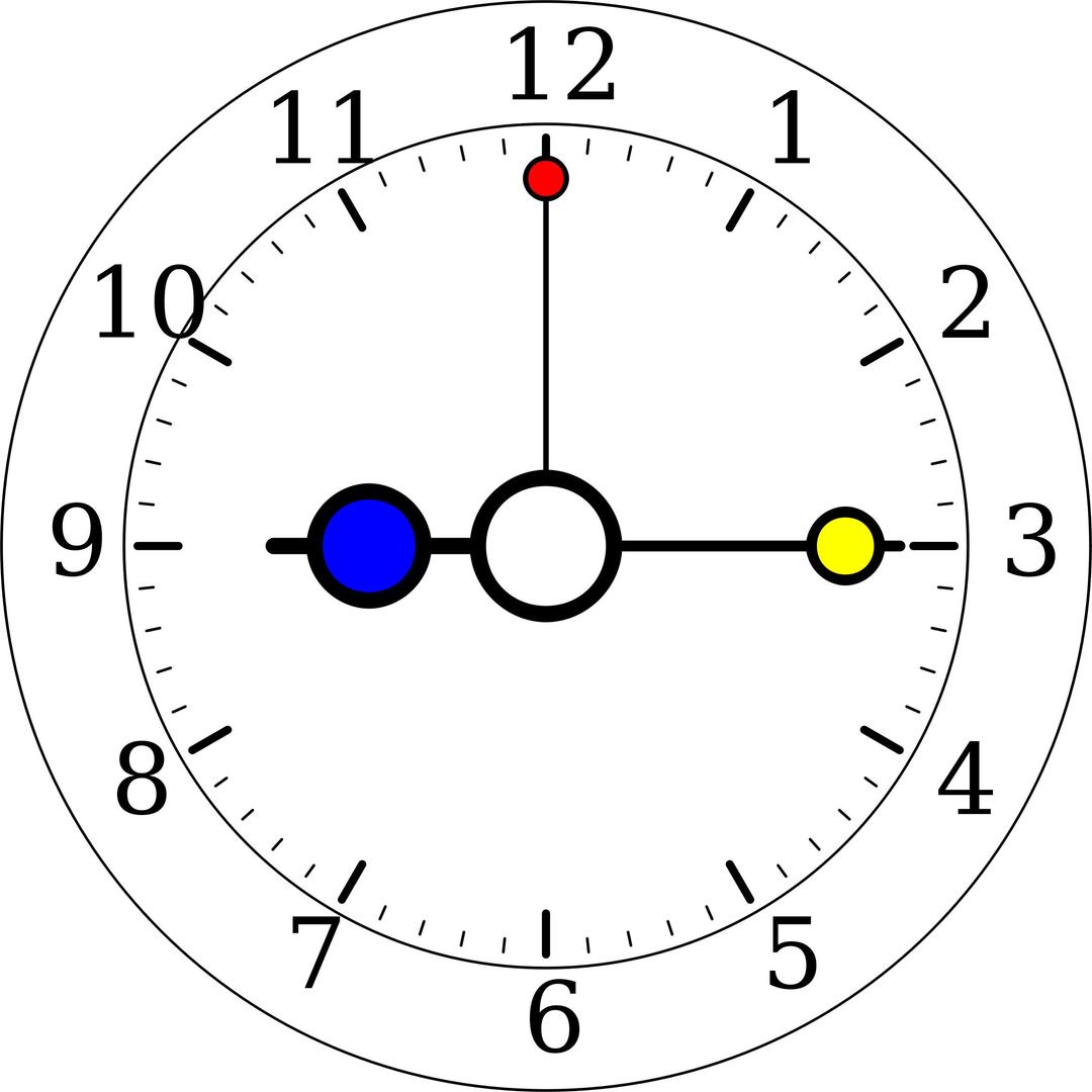 Colour Clock 5 png transparent