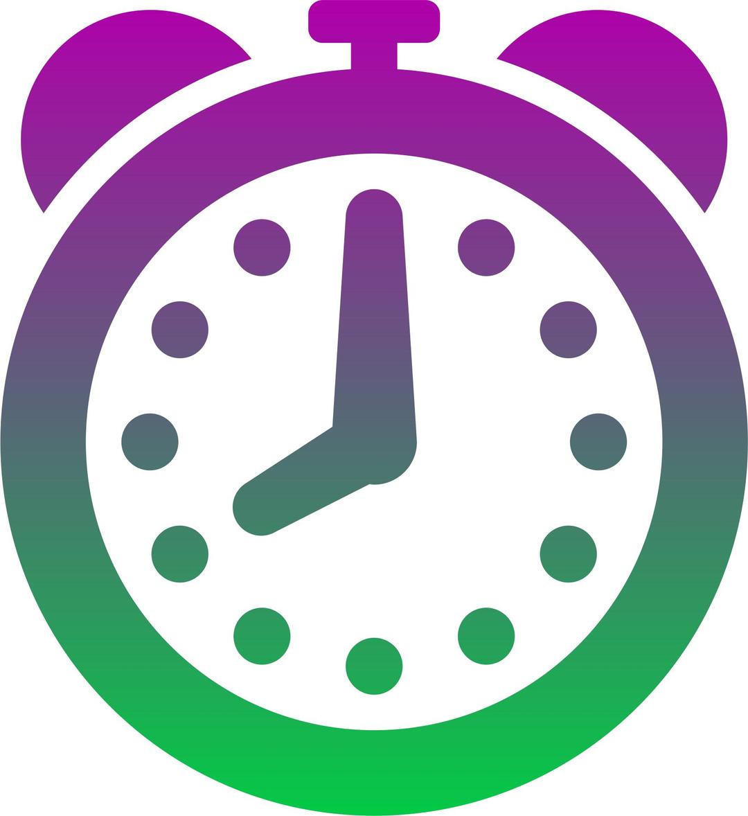 Coloured clock png transparent