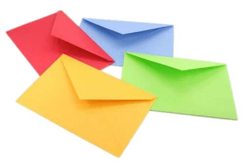 Coloured Envelopes png transparent