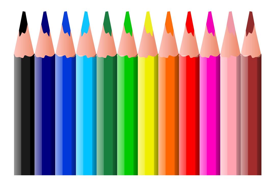 Coloured Pencils png transparent