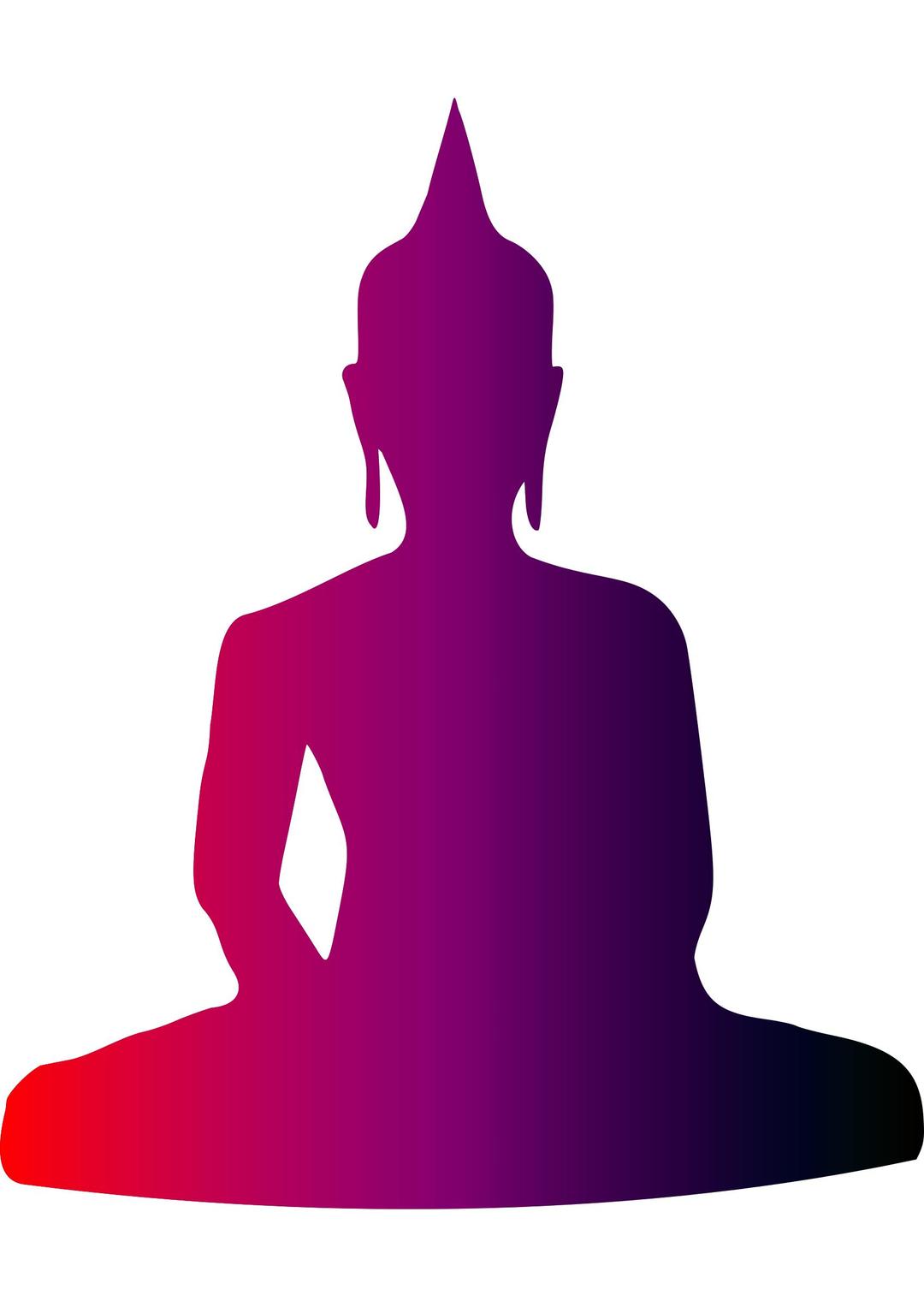 Colourful Buddha png transparent