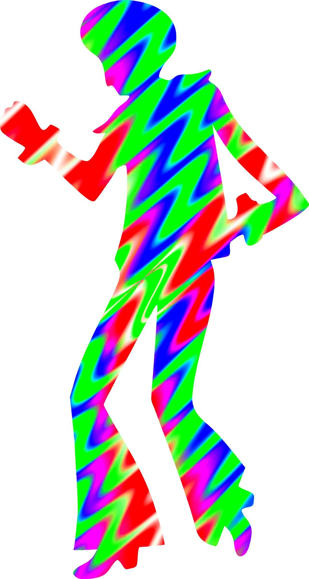 Colourful disco dancer 5 png transparent