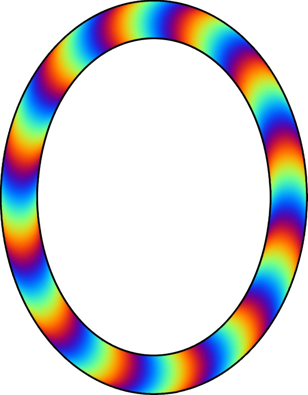 Colourful frame png transparent