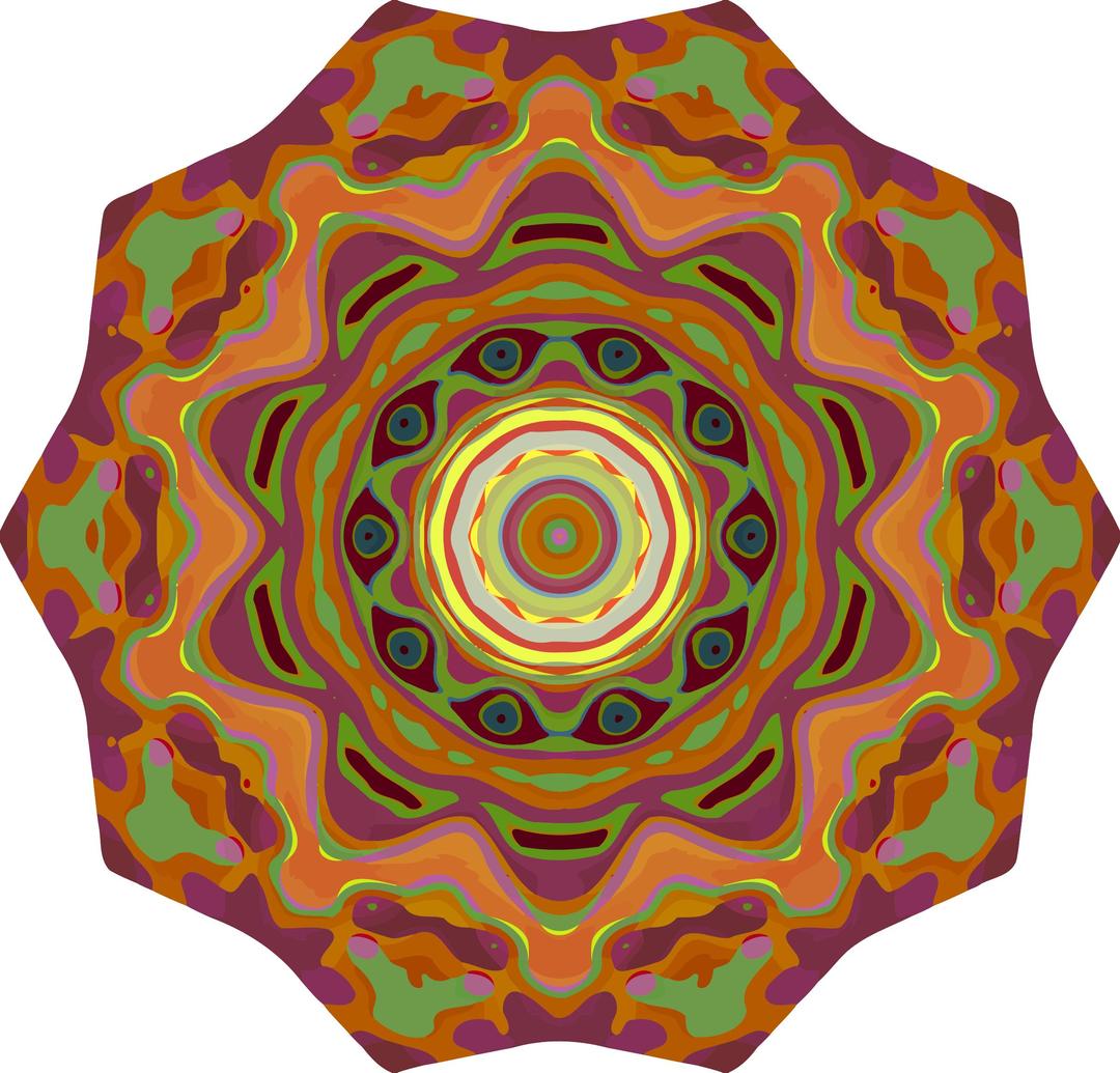 Colourful Mandala png transparent