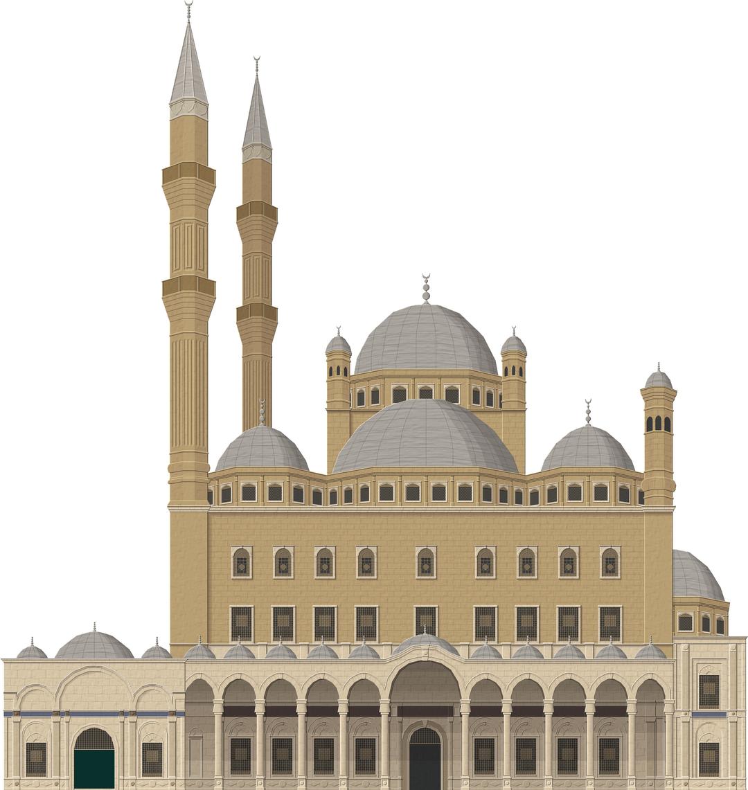 Colourful Mosque Islam png transparent