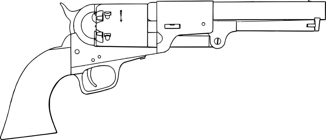 Colt Navy Revolver png transparent