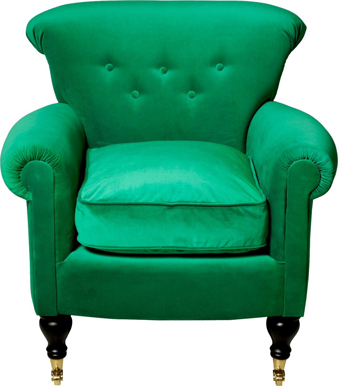 Comfy Green Armchair png transparent