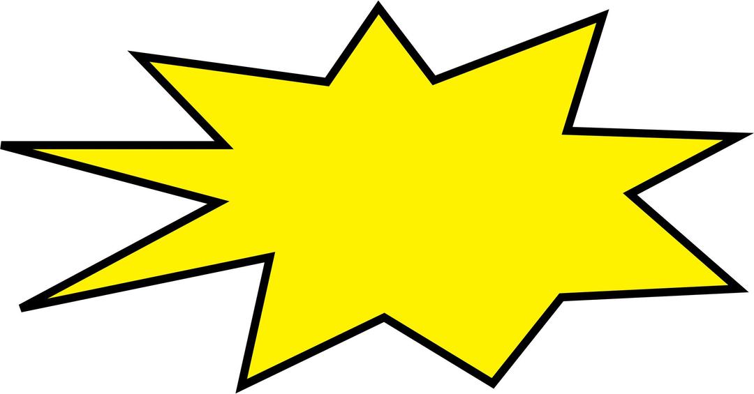 Comic Burst - Explosion - Abstract 005 png transparent