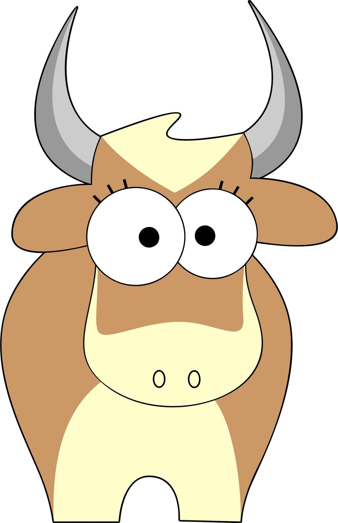 Comic Cow Character png transparent