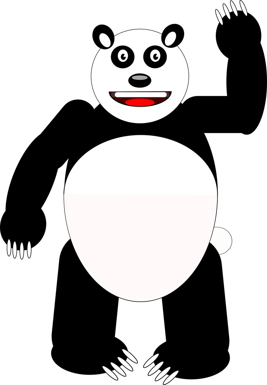 Comic Panda png transparent