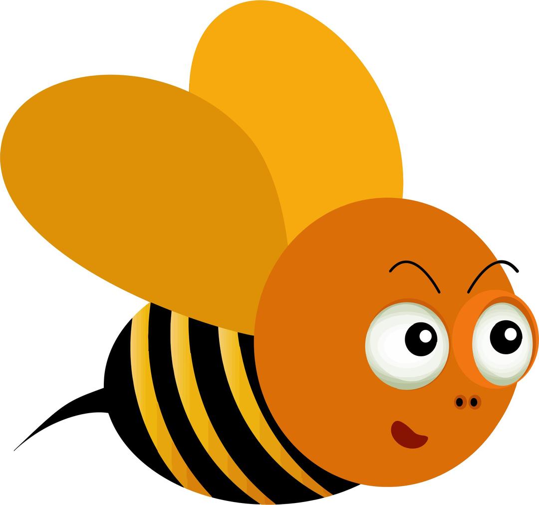 Comic Style Bee Illustration png transparent