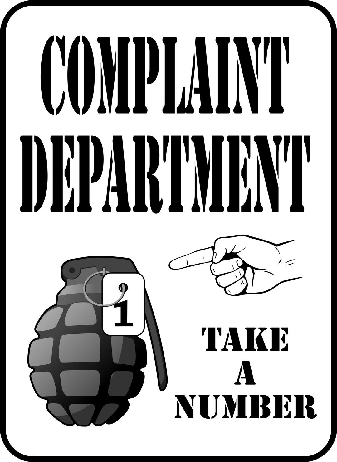 Complaint Department (Daily Sketch 49) png transparent