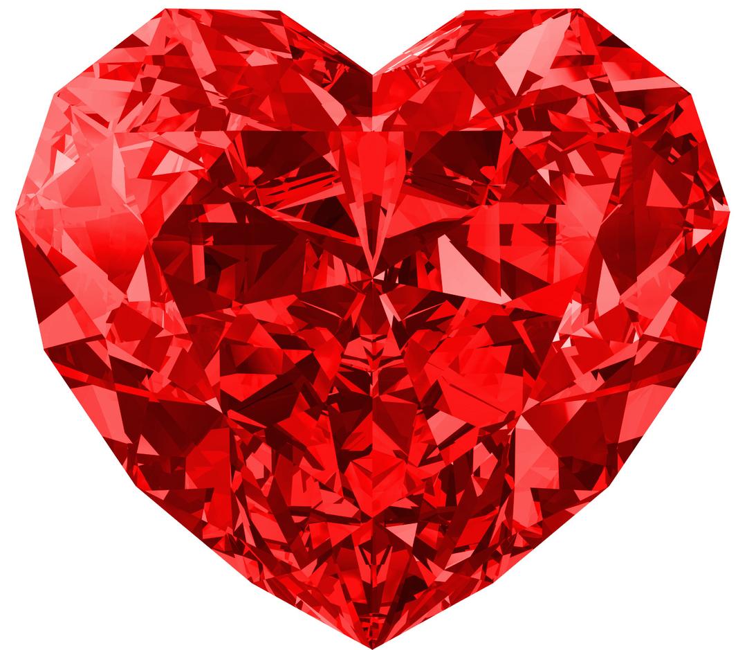 Complex Diamond Heart png transparent