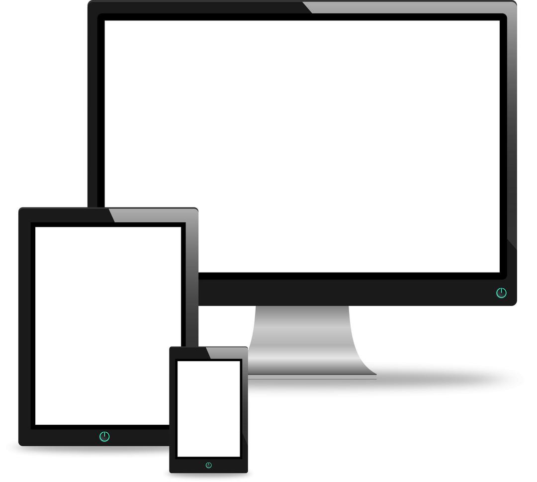 Computer, Tablet and Phone Vectors png transparent