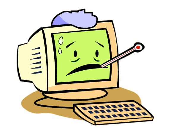 Computer With A Virus png transparent