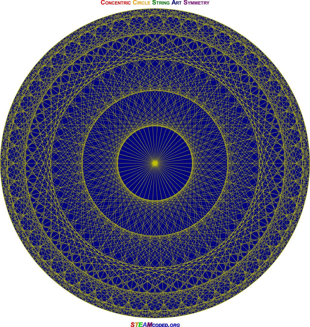 Concentric Circle Symmetry 5 png transparent